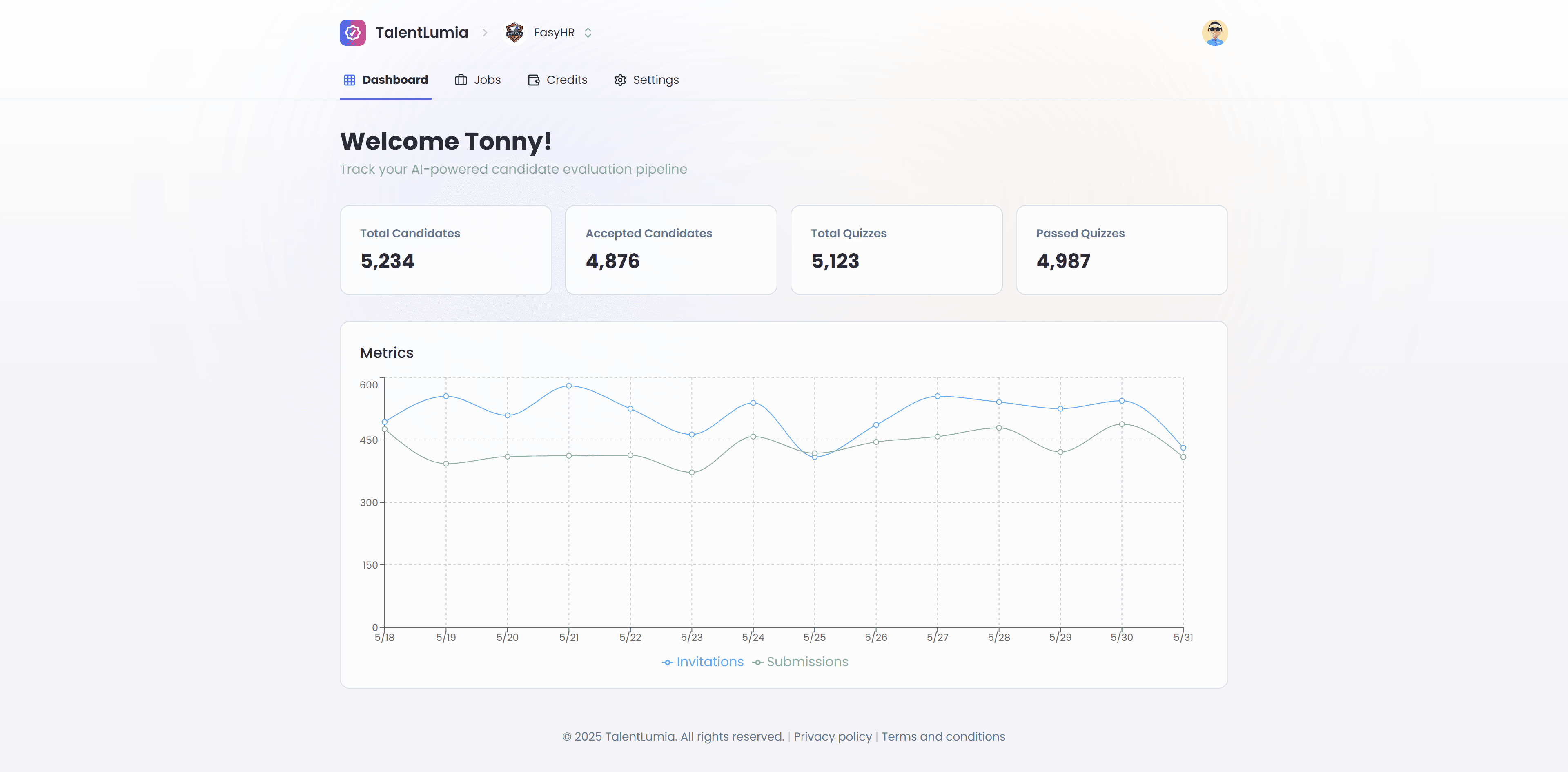 Upload & Analyze Interface